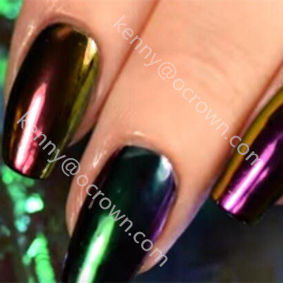 Shining Chrome Mirror Chromashift Nail Polish Chameleon Pearl Pigment