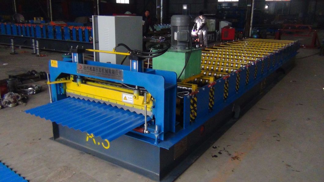 Corrugated Roof Sheet Roll Forming Machine with Guide Pin