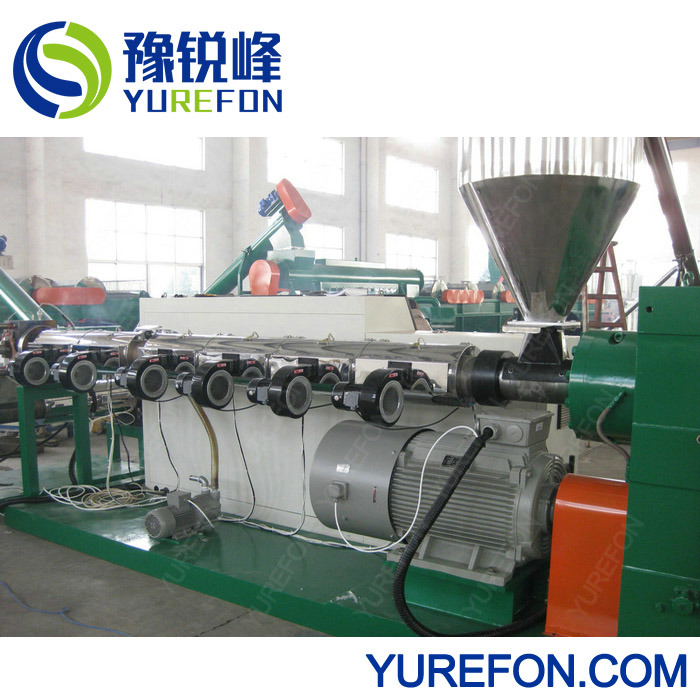 Double Stage Plastic Extruder for PP PE Film Granulating Machine