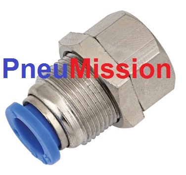 Pneumatic Plastic Fitting (bulkhead fittings) , Push in Fitting