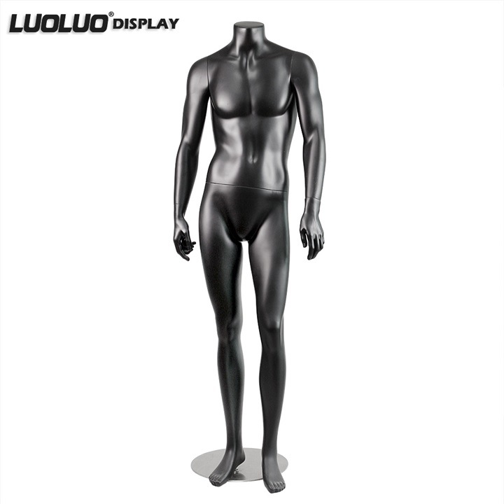 Custom Display Models Dumb Black Headless Male Mannequin Price