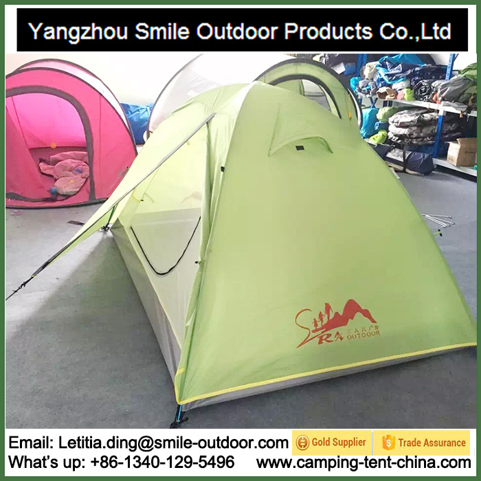 Single Person High Class European Ripstop Nylon aluminium Peak Tent