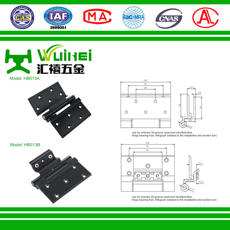 Aluminum Alloy Power Coating Pivot Hinge for Door with ISO9001 (HB013A)