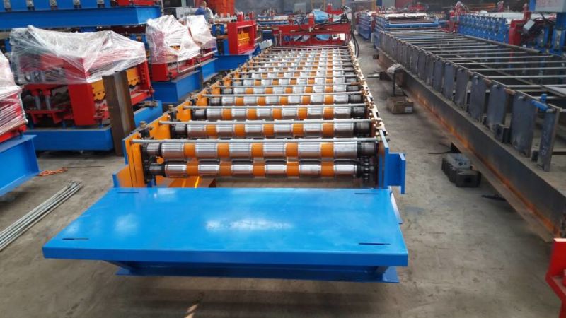 1100 Type Glazed Step Tile Roofing Panel Roll Forming Machine