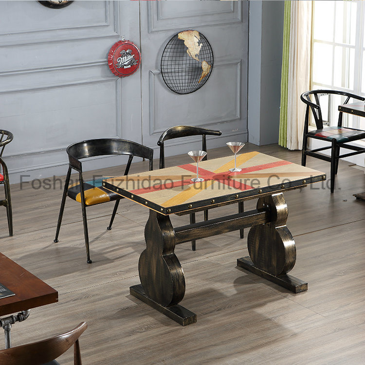 Modern Restaurant Dining Metal Table (T-104)