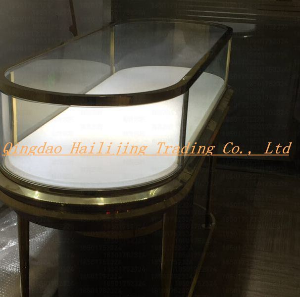 Made in China Good Price High Grade Perfume Shop Glass Vitrine Display Showcase Cabinet