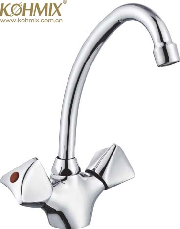 Hot Selling New Stylish Double Handle Wall Kitchen Faucet