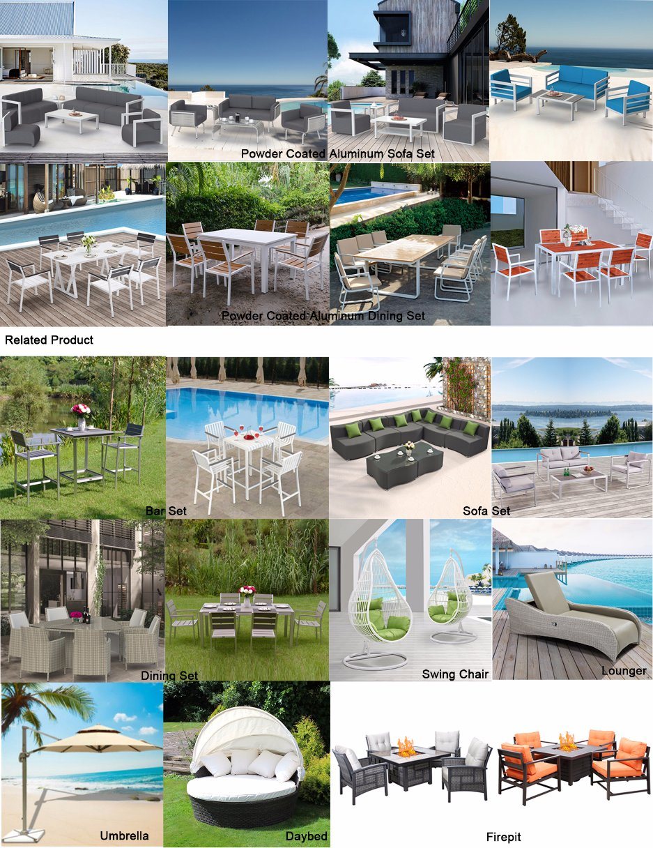 Outdoor Garden Pool Furniture Rooftop Balcony Rattan/Wicker Deck Chair Lounge Lying Bed Daybed Sunbed