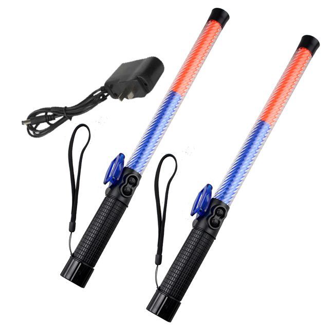 Traffic Police 51cm/54cm Signal Rechargeable Traffic Safety Baton Torch