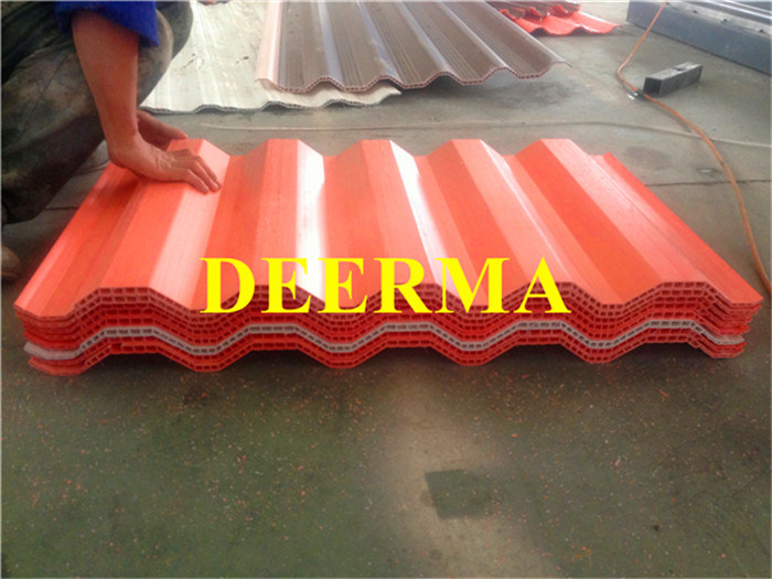 China PVC Roof Tile Making Machine / China PVC Roof Tile Making Machine with Asa / PVC Corrugated Roofing Sheet Tile Making Machine