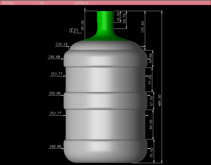 Semi Automatic Barrelled Water Bottle Blow Mould Machine