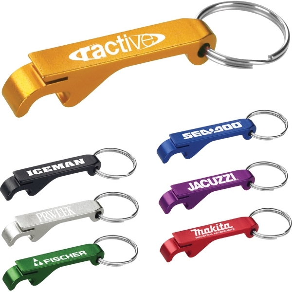 Promotional Laser Logo Key Chain Metal Bottle Opener