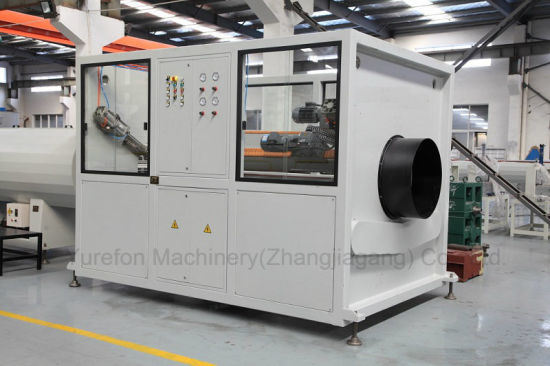 110-250mm Polyethylene HDPE Pipe Extrusion Line with Planetary Cutter Haul-off Machine