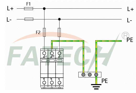 40ka Surge Protector DC Surge Protection Surge Arrester for CE