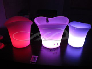 PE Material Rotational Moulding Plastic LED Ice Bucket