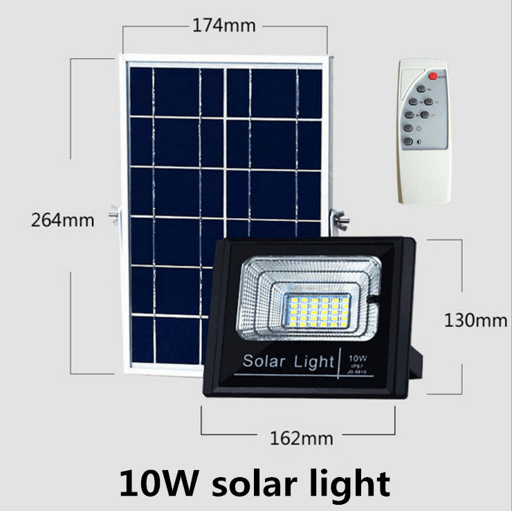 60W 100W Solar Advisement Light Garden Solar LED Flood Light