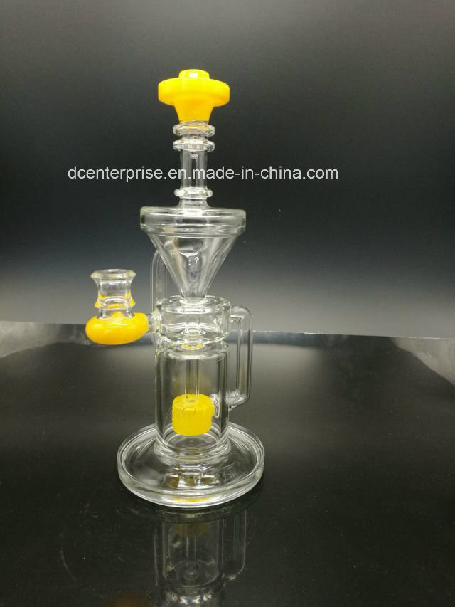 Glass Water Pipe Beaker Smoking Pipe with Shower Head