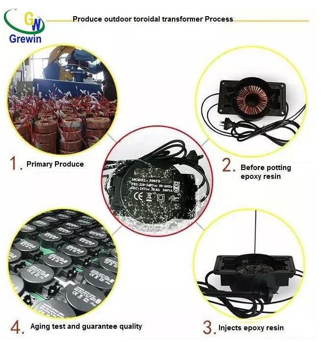 200va Waterproof Outdoor Toroidal Transformer for Swimming