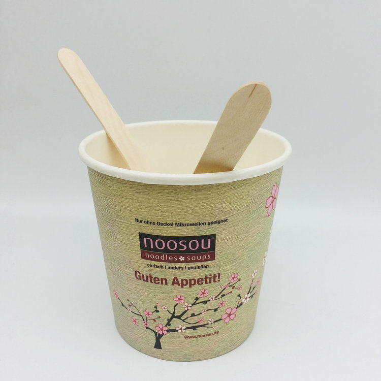 Disposable PE Coated Customized Design Paper Ice Cream Cup