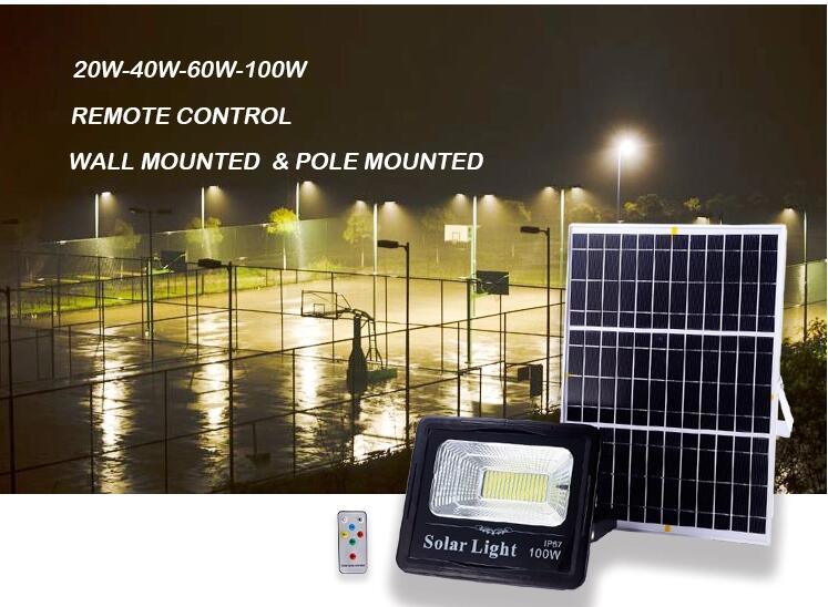 Solar Generator Light Solar Power Panel Light Solar Garden Lights 40W Flood Solar LED Light