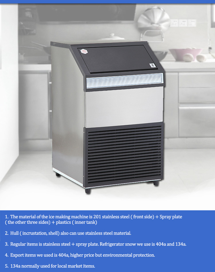 Hight Quality Fan Cooling Automatic Factory Used Ice Chip Machine