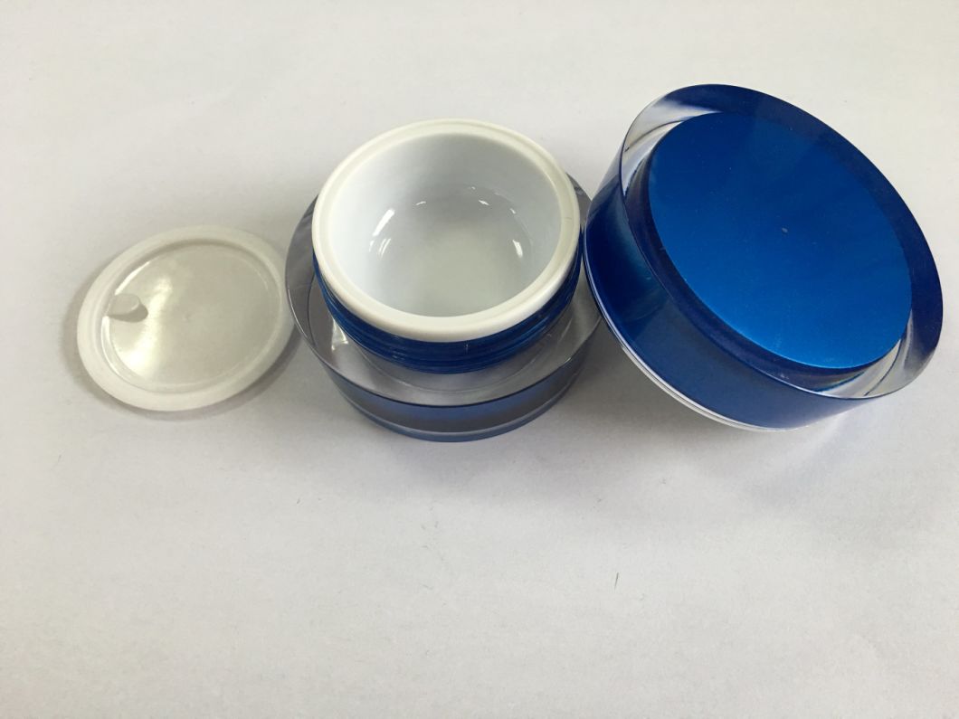 Round Acrylic Jar with 75g, 50g, 30g, 15g