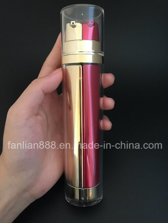 Acrylic Double-Barrelled Lotion Bottles for Cosmetic Packaging