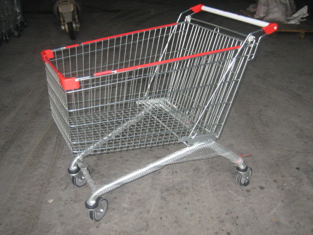 Metal Supermarket Shopping Trolley Galvanzied