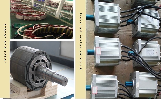 Customized Industry Use Permanent Magnet AC Motor 10kw 3000rpm 72V