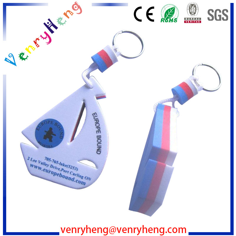 Manufacturers Customized Logo EVA Floating Key Chain for Promotion Gift