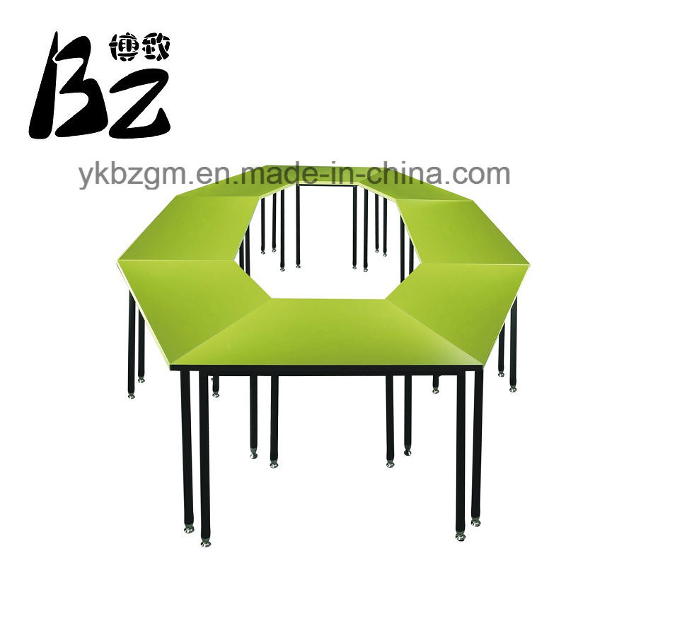 Green Metal Wooden Restaurant Table (BZ-0012)