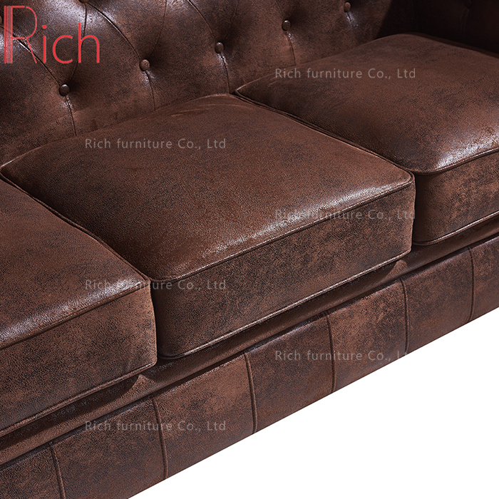 Wholesale Furniture Factory Direct Classic Design Vintage Leather Sofa