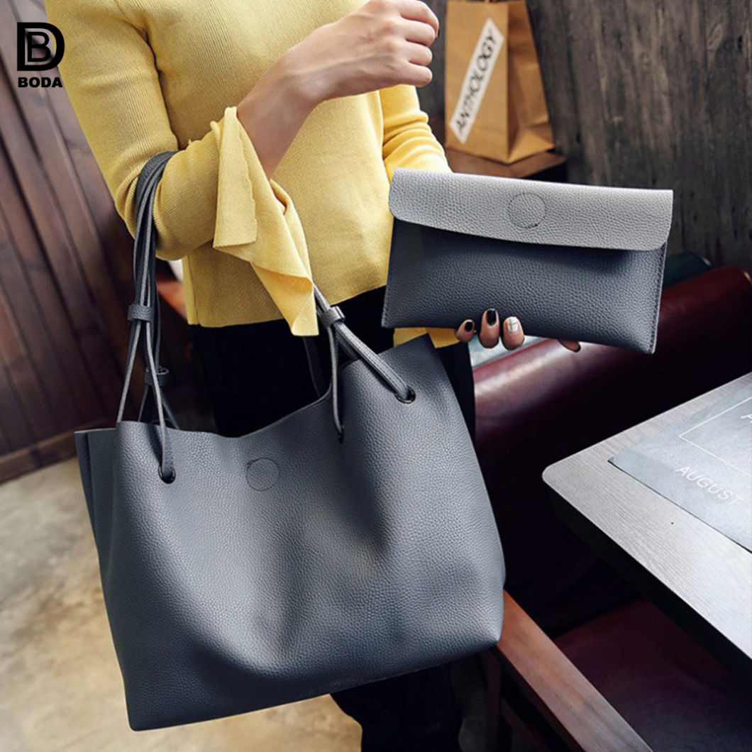 Multicolor Fashion PU Lady Handle Tote Handbag with Big Capacity