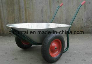 Strong Double Pneumatic Wheel Wheelbarrow (Wb6406)