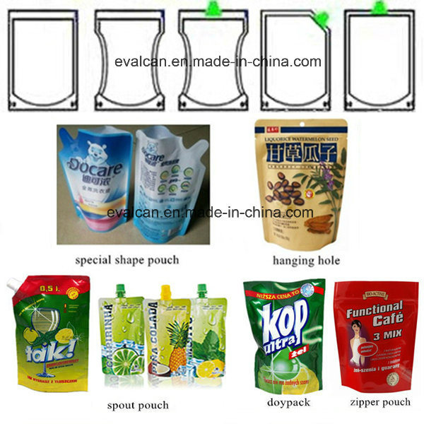 Automatic Horizontal Liquid, Raisin, Solid Nuts, Snack Food, Spices Milk Coffee Salt Coconut Powder Stand up Pouch Doypack Ffs Packing Machine