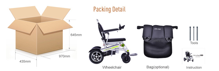 Airwheel H3s Electric Joystick Aluminum Wheelchair Foldable for Handicapped Medical Equipment