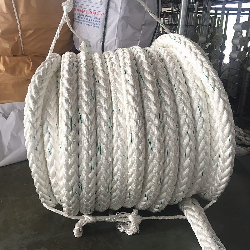 Dia 28mm-128mm 12 Strand Polypropylene /Nylon/Polyester/Polyamide/Mixed Mooring Rope