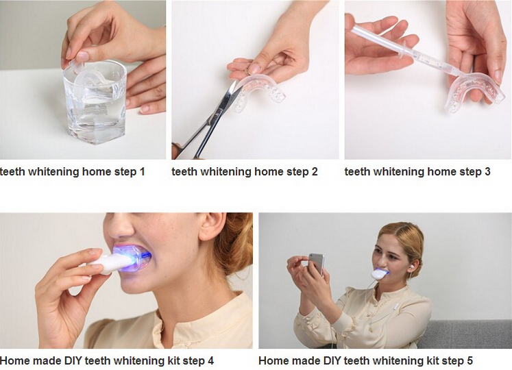 Home Professional Teeth Whitening Gel Kit Non-Peroxide Bleaching System