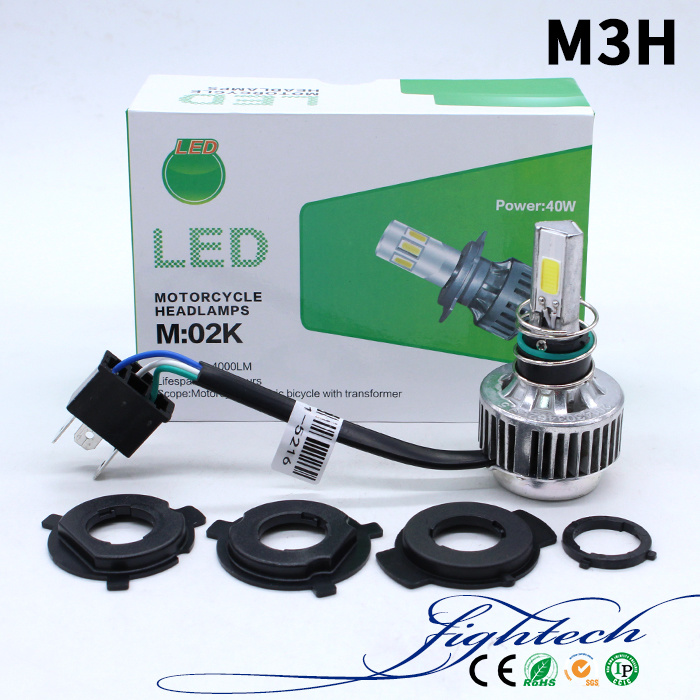 Lightech M3h motorcycle Light 3 Side 30W Super Bright High Low LED Headlight for Motocycles