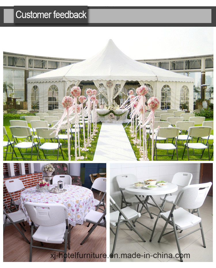 Folding Plastic Chair for Wedding/Restaurant/Hotel/Beach/Banquet/Garden