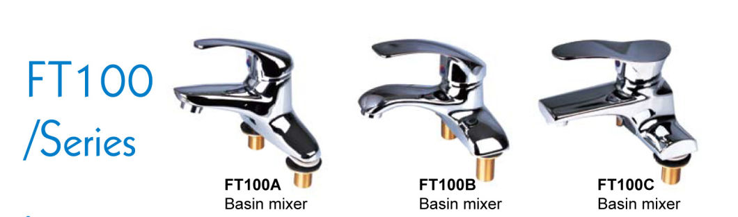 Single Handle Brass Basin Mixer/Faucet (FT100A B C)