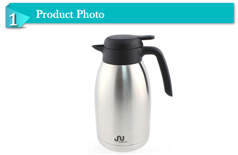 Stainless Steel Metal Type Vacuum Flask Coffee Pot Thermos Jug (JSBS)