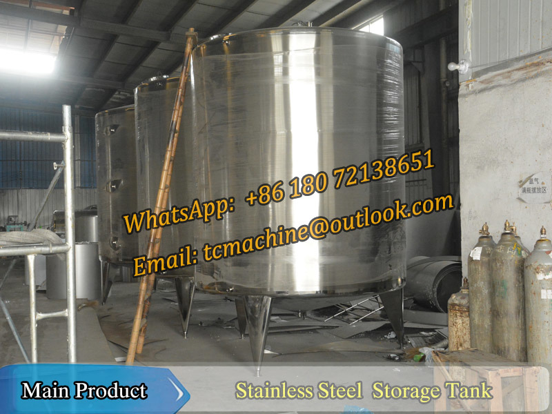 2000liter Horizontal Storage Tank for Jam