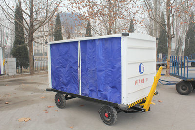 Airport Equippment Trailer Baggage Trolley Cart with Canopy