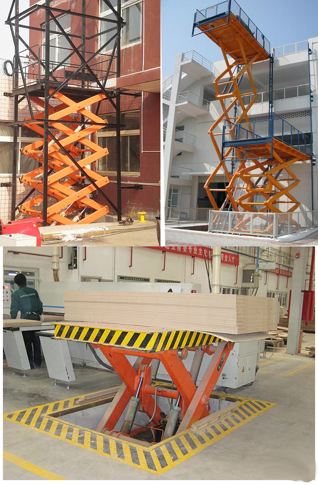 Large Loading Capacity Stationary Garage Equipment for Lifting Cars