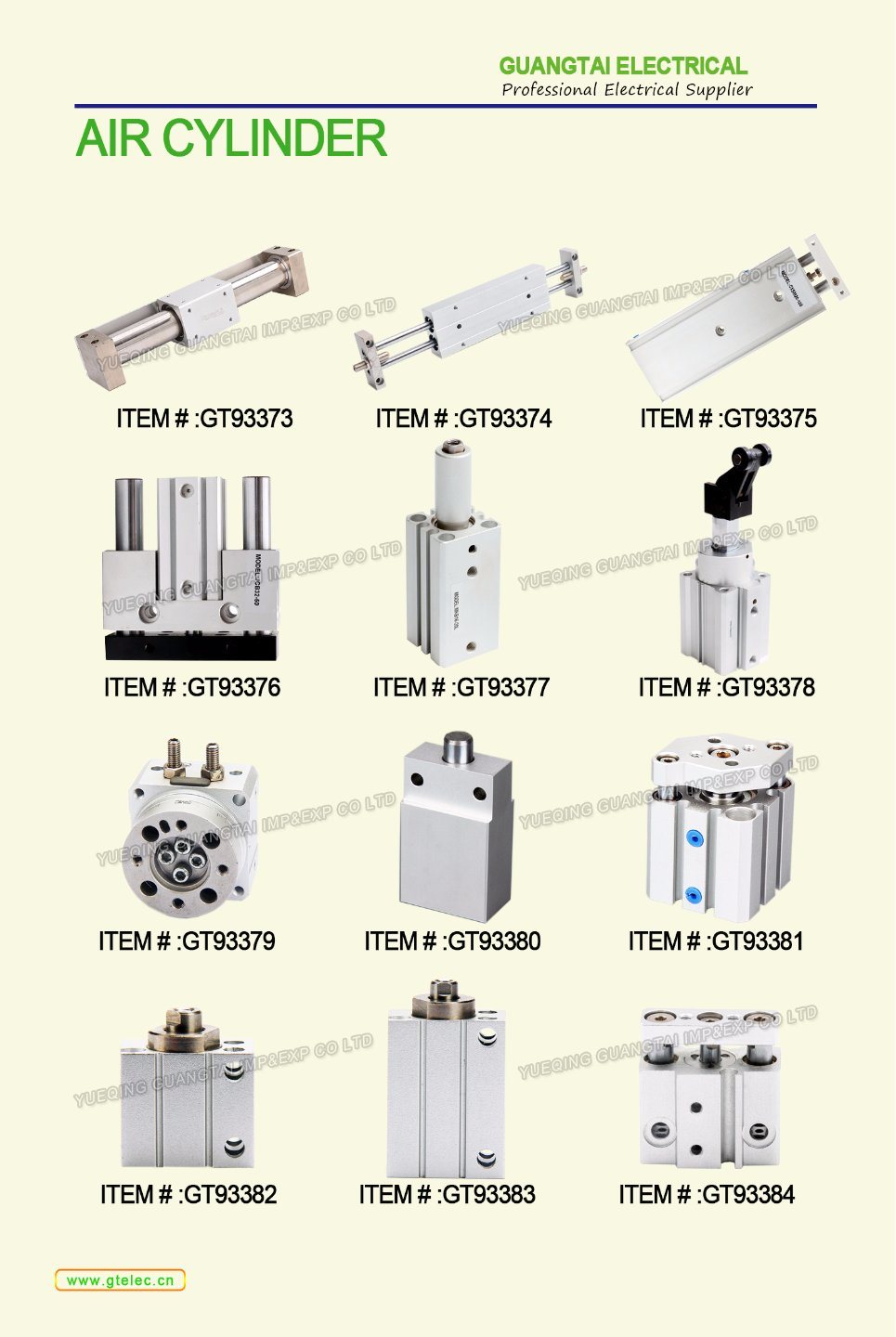 Good Quanlity Pneumatic Standard Adjustable DNC Air Cylinder