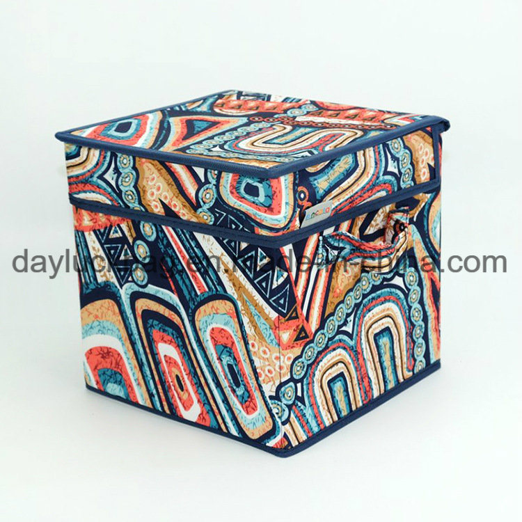 Foldable Non Woven Cardboard Print Decoration Storage Container