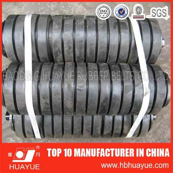 Industrial Cema Rubber Ring Casting Impact Conveyor Idler Roller