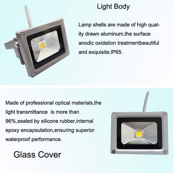 LED Flood Light 10W/20W/30W/50W IP65 RGB Remote Controller LED Outdoor Floodlight LED Flood Lighting LED Lamp