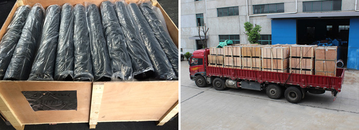 Heavy Duty Belt Conveyor Shock Absorb Rubber Impact Buffer Bed